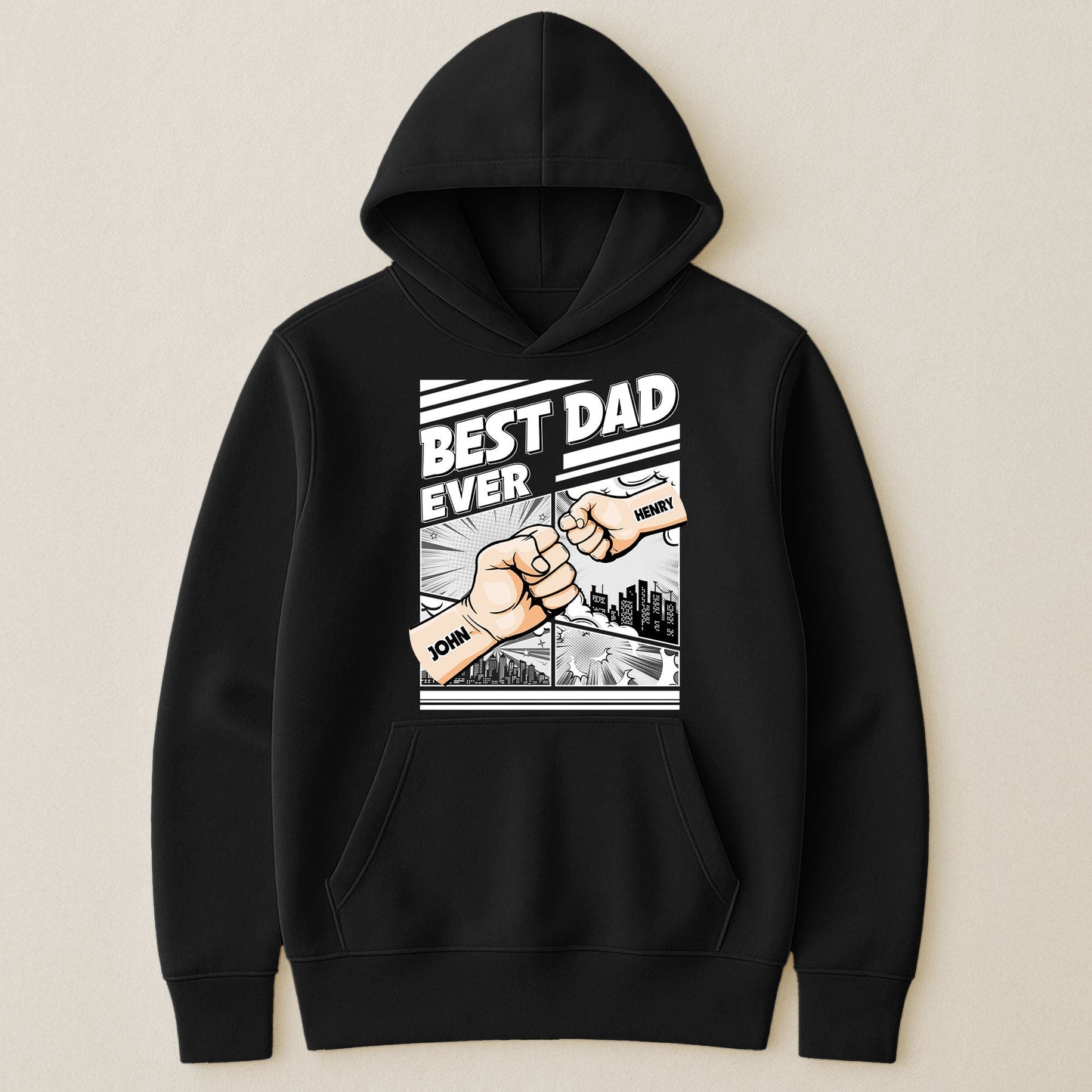 Best Dad Ever - Fist Bump New Version - Personalized Shirt