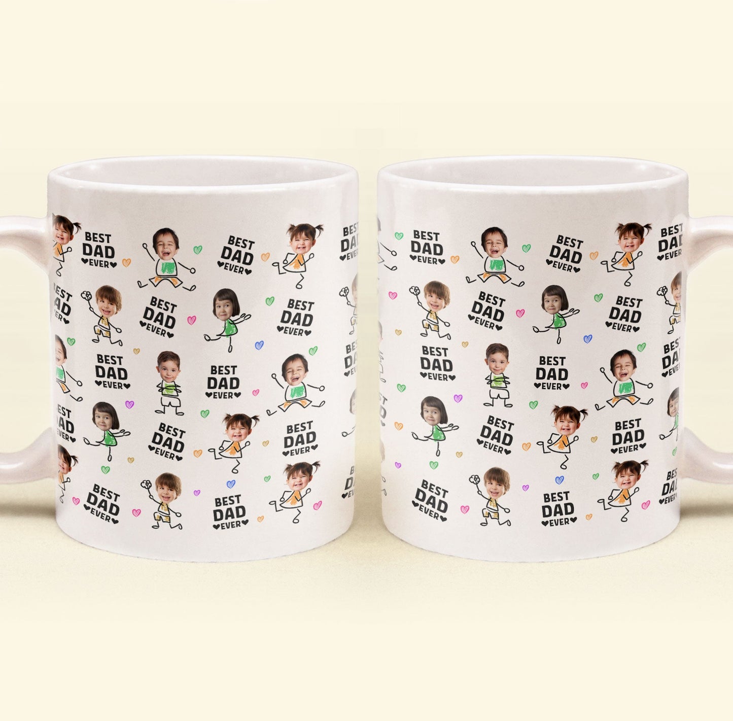Best Dad Ever - Funny Version - Personalized Photo Mug