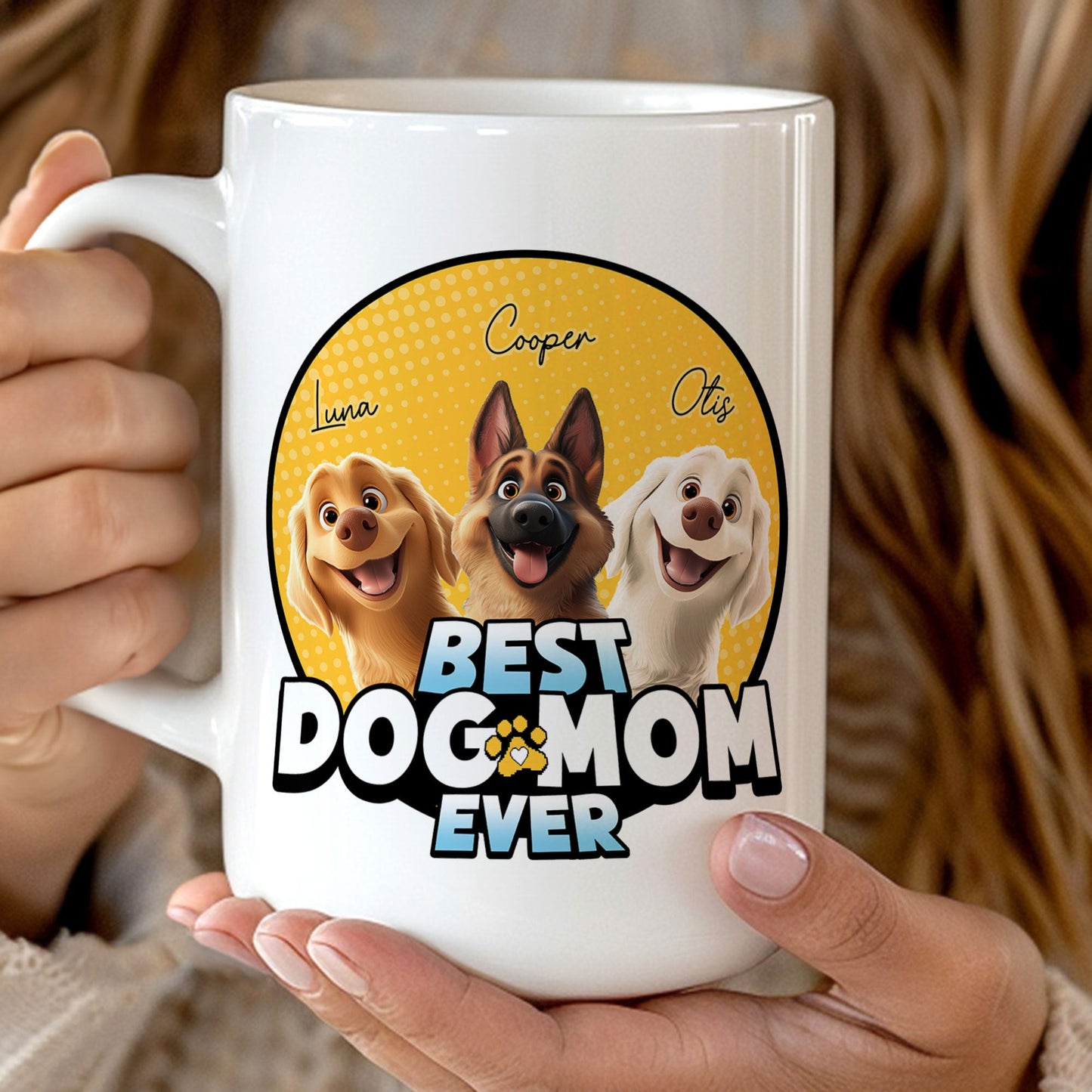 Best Dog Mom Ever - New Dog - Personalized Mug