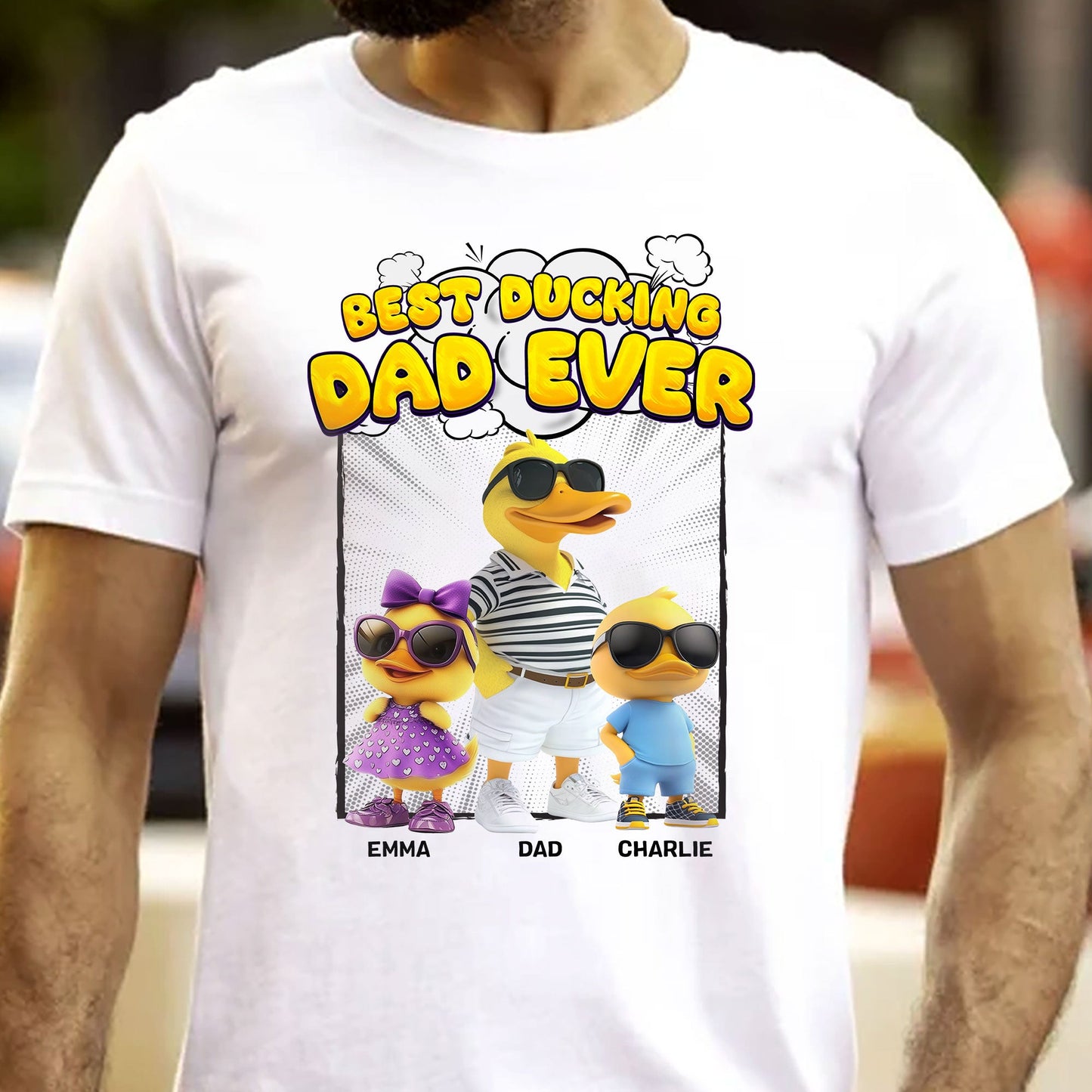 Best Ducking Dad Ever - Personalized Shirt
