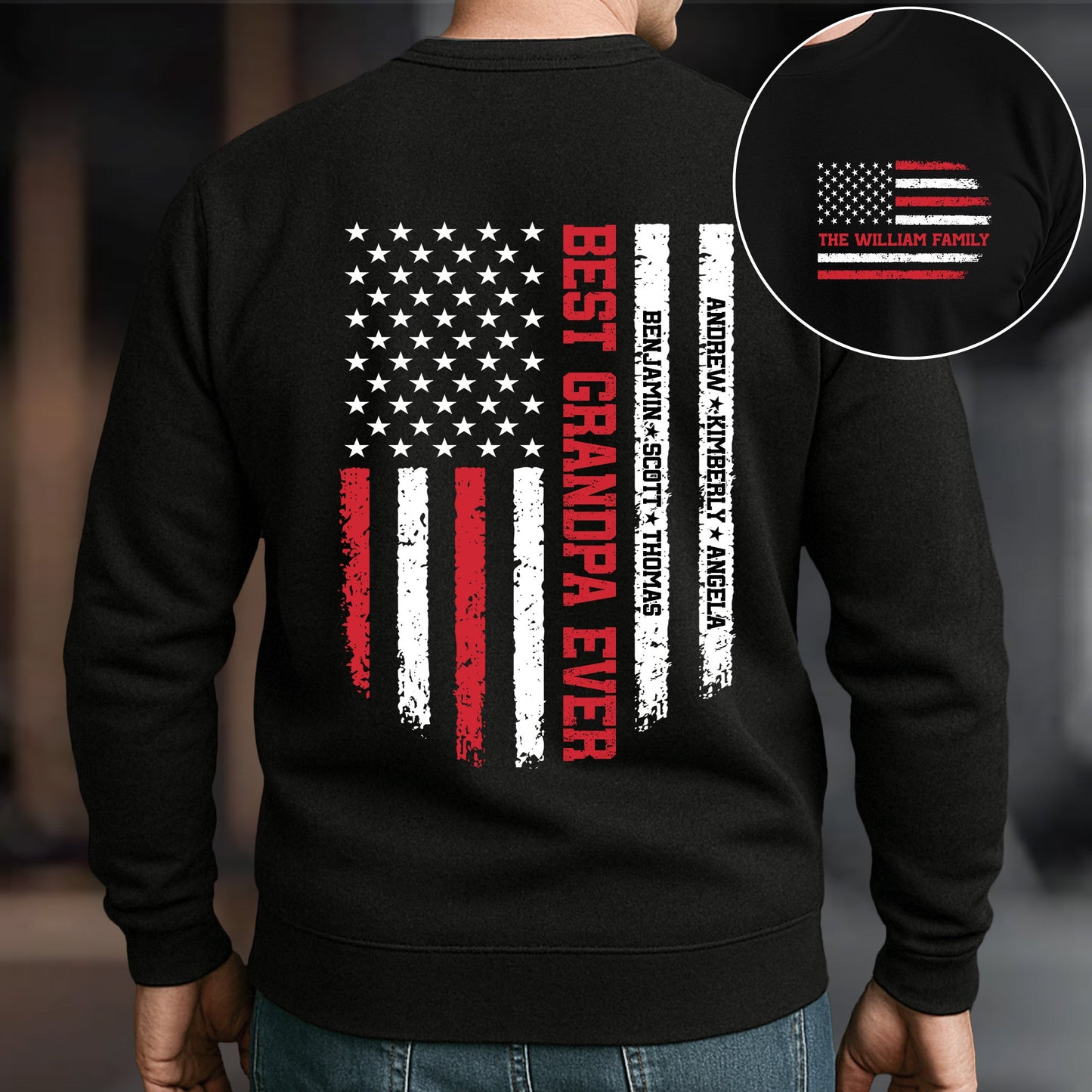 Best Grandpa Ever, Best Dad Ever - Custom With Kids' Names - Personalized Shirt