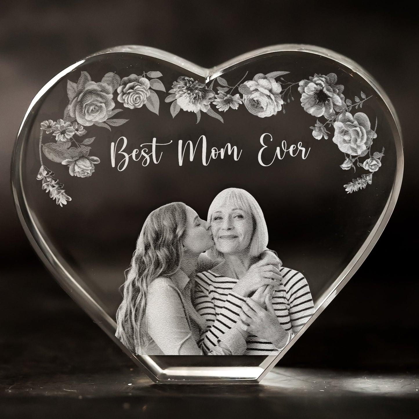 Best Mom Ever Custom Photo - Custom 2D Crystal Photo
