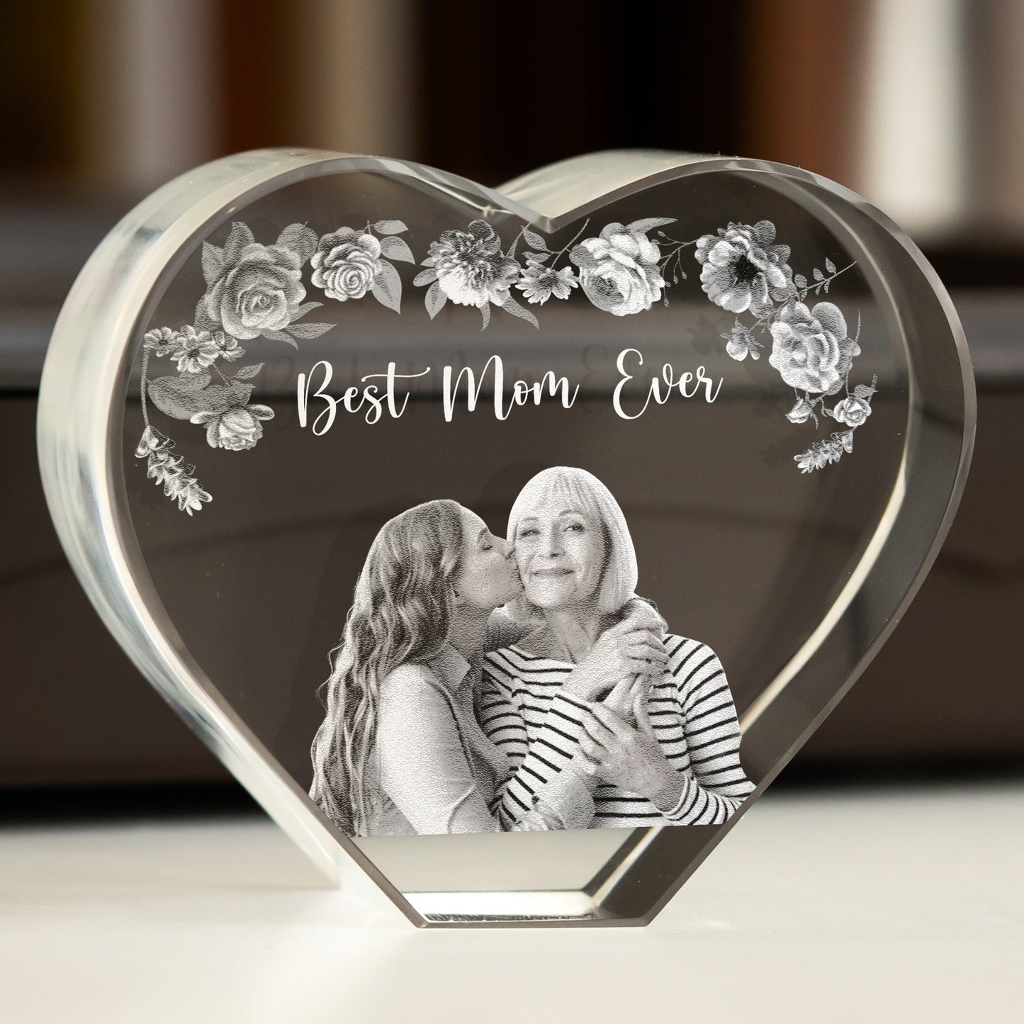 Best Mom Ever Custom Photo - Custom 2D Crystal Photo
