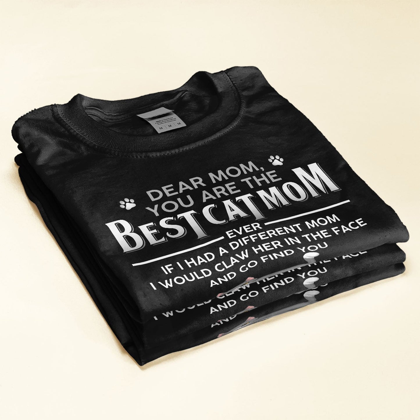 Best Cat Mom Cat Dad - Personalized Shirt