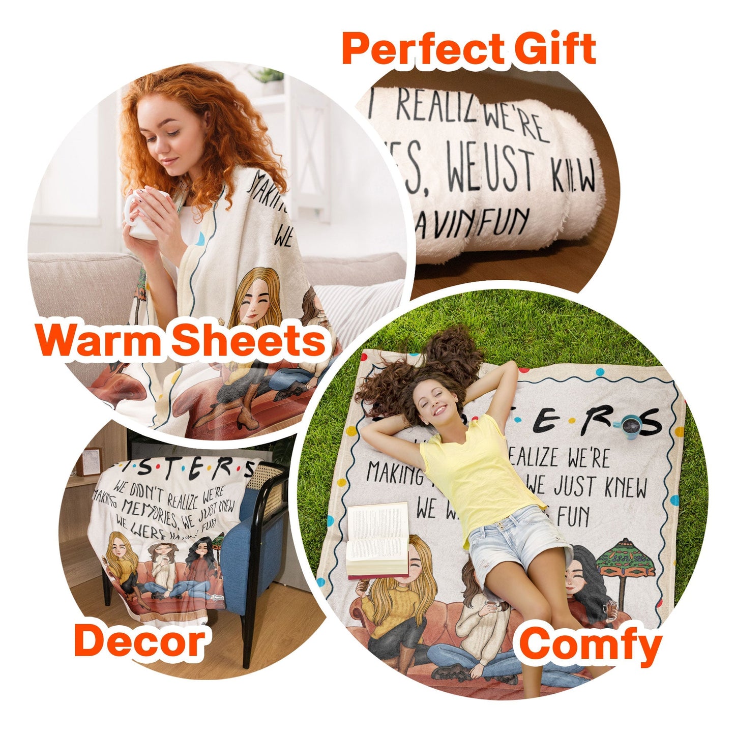 Besties I'll Be There For You - Personalized Blanket