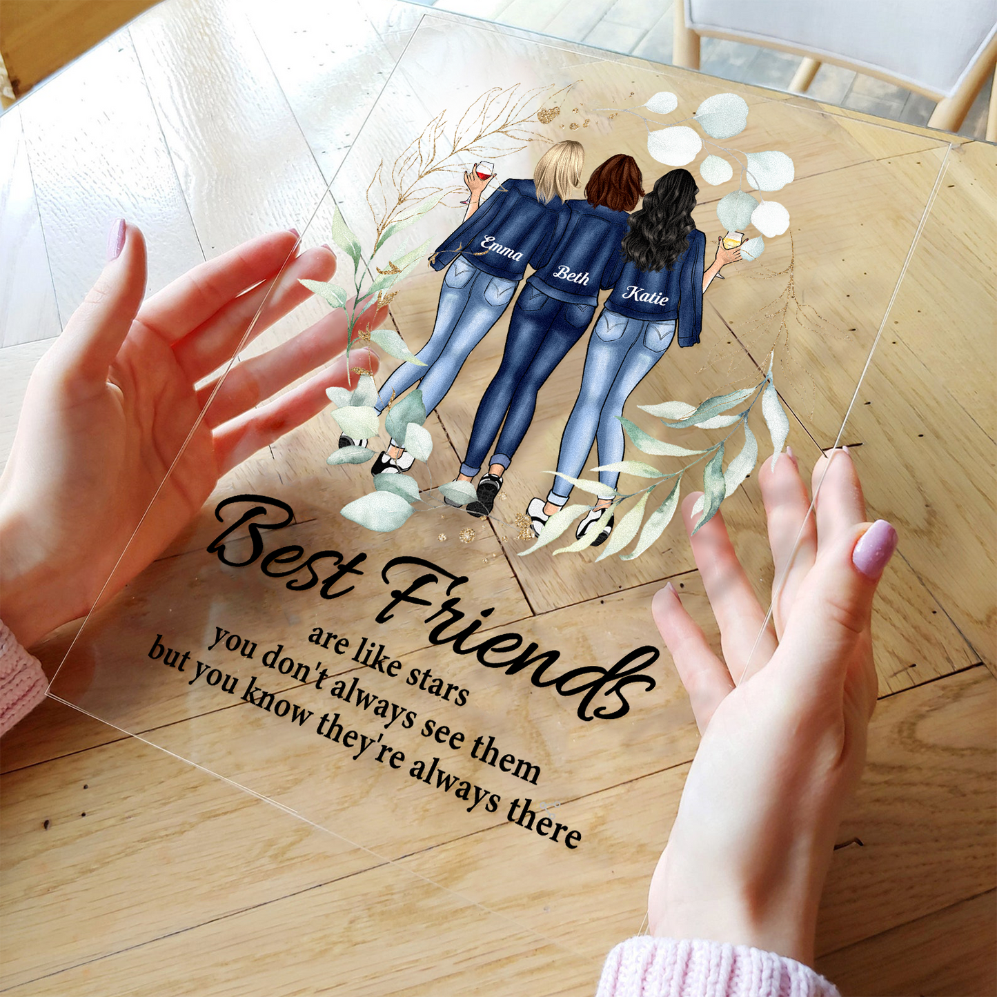 Besties Sisters Make The Good Times Better - Personalized Acrylic Plaque