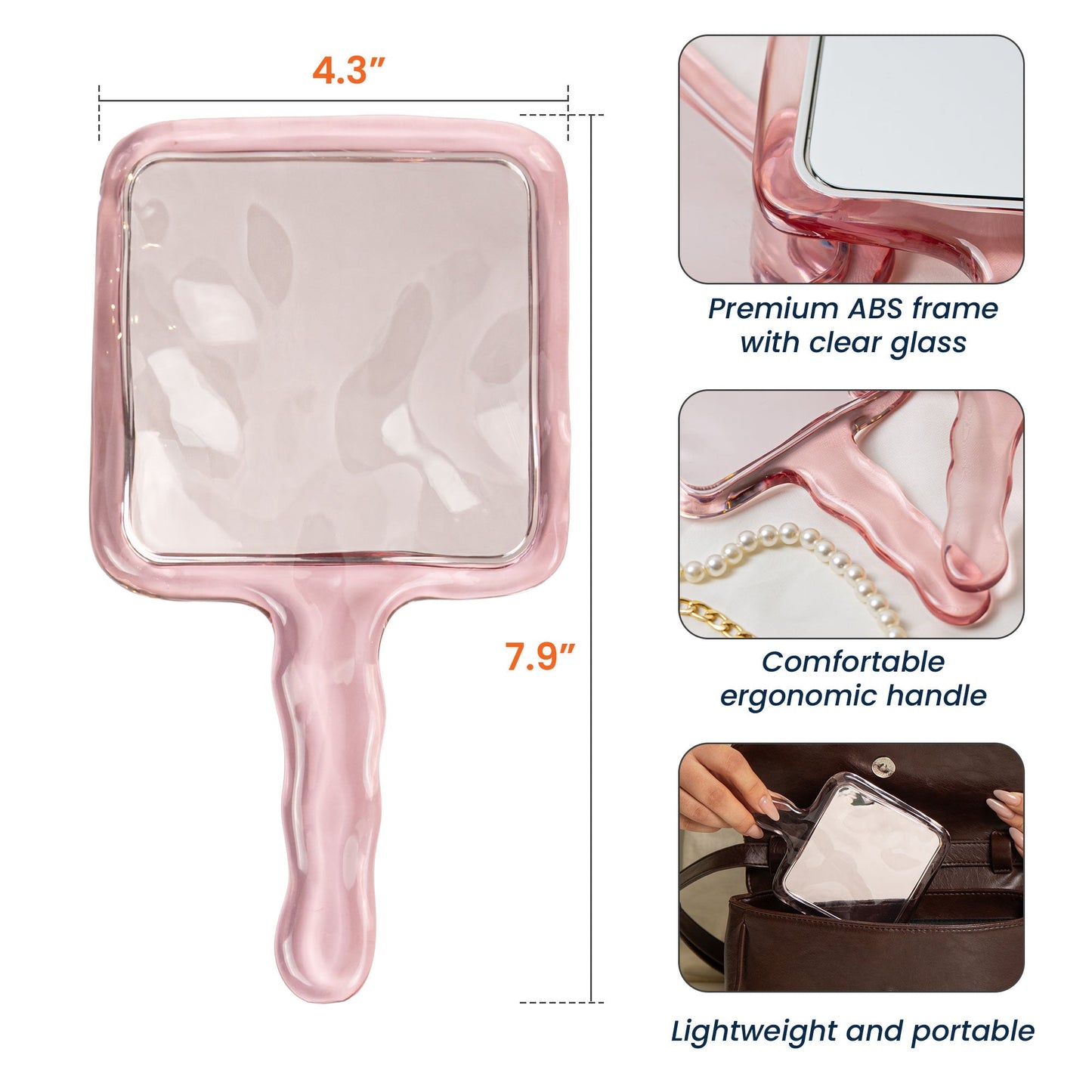 Birth Flower Girl - Personalized Handheld Mirror