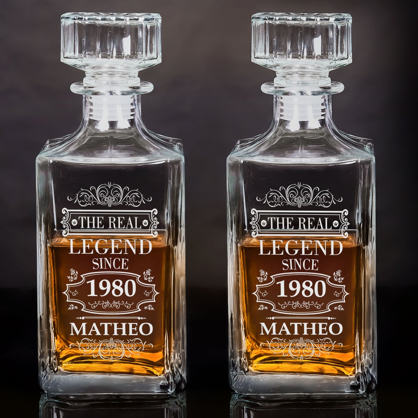 Birthday Gift The Real Legend - Custom Decanter