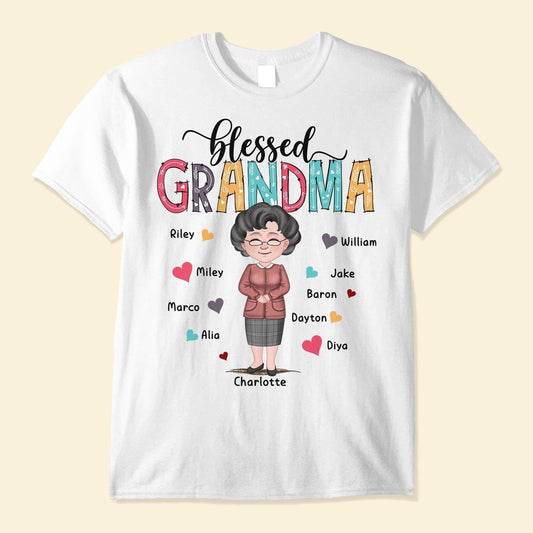 Blessed Grandma  - Personalized Shirt - Birthday, Mother's DayGift For Mom, Mother, Grandma, Nana, Mimi