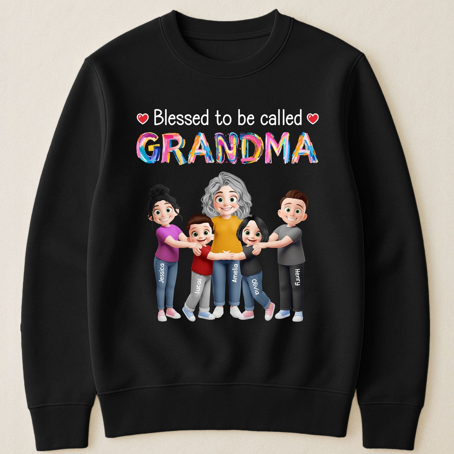 Blessed To Be Called Grandma - Personalized Shirt