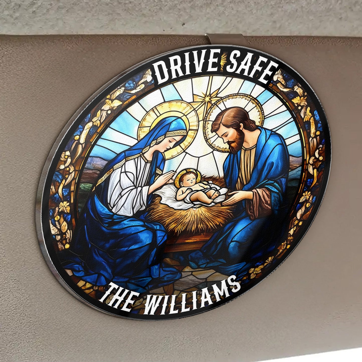 Blessings For Family Car - Personalized Acrylic Visor Clip