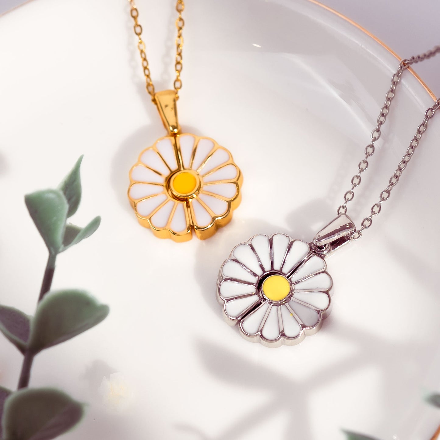 Bloom Where You Are Planted - Personalized Daisy Necklace With Hidden Message