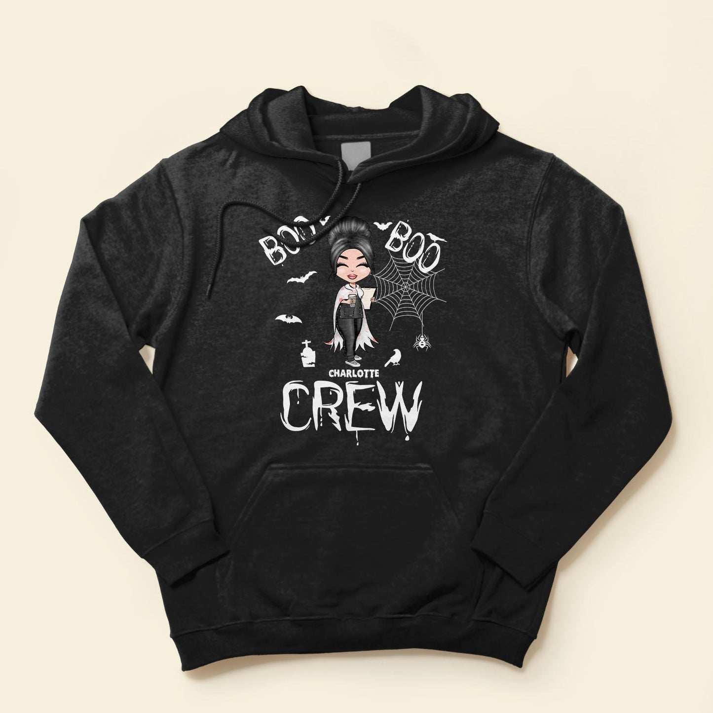 Boo Boo Crew - Personalized Shirt - Halloween  Gift For Doctor & Nurse - Cartoon Nurse