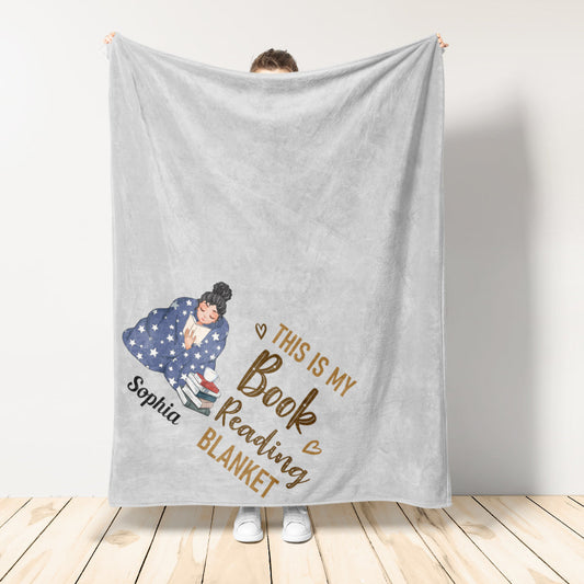 Book Reading Blanket  - Personalized Blanket