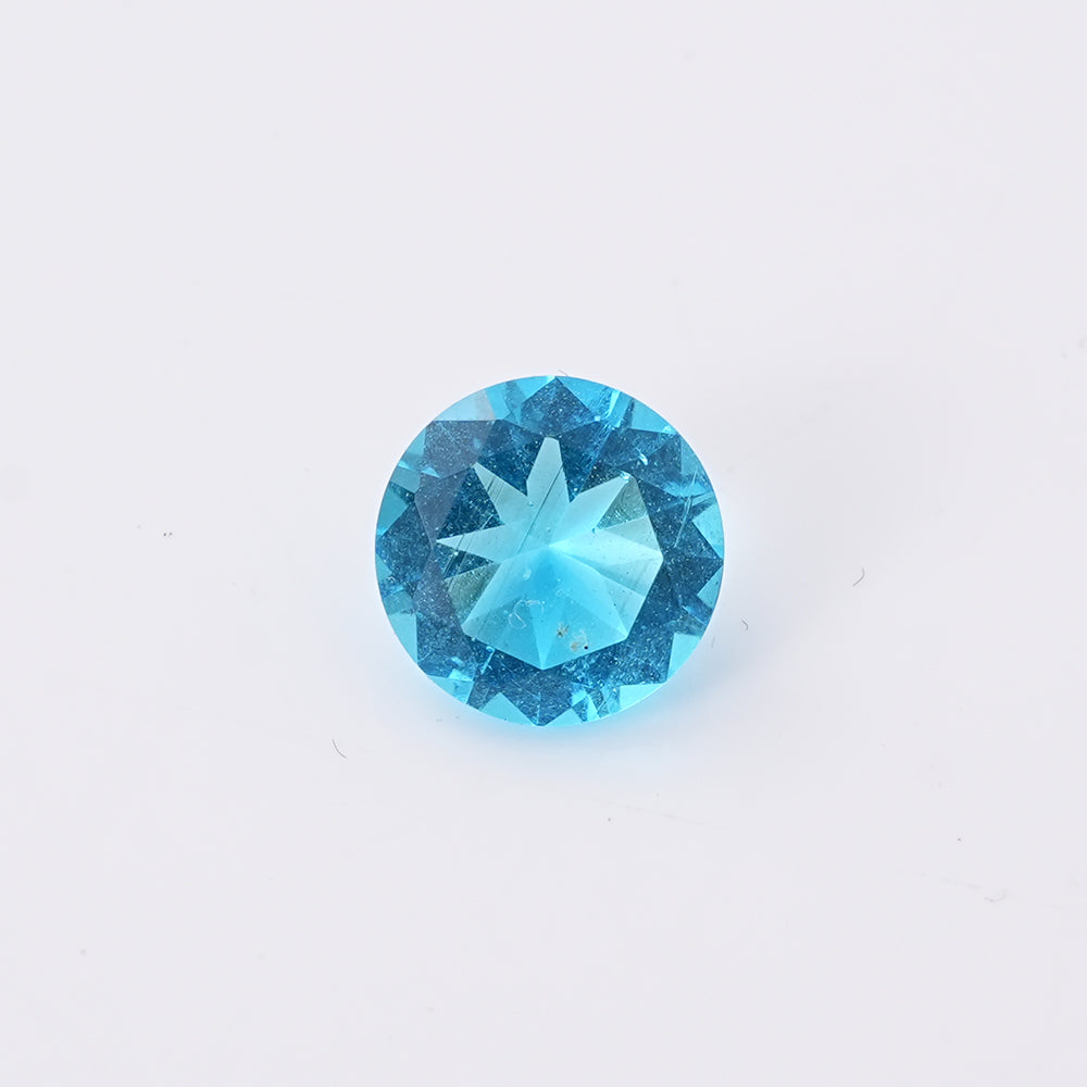 UIONEN Round Cut Aquamarine Blue Gemstones for Jewelry Making & DIY Crafts