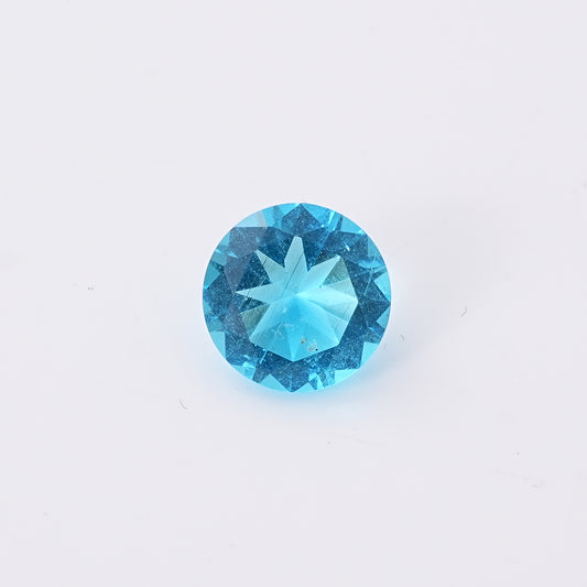 UIONEN Round Cut Aquamarine Blue Gemstones for Jewelry Making & DIY Crafts