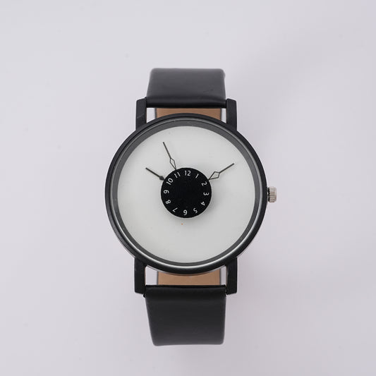 UIONEN Minimalist Creative Dial Leather Watches for Daily Wear & Office Commute