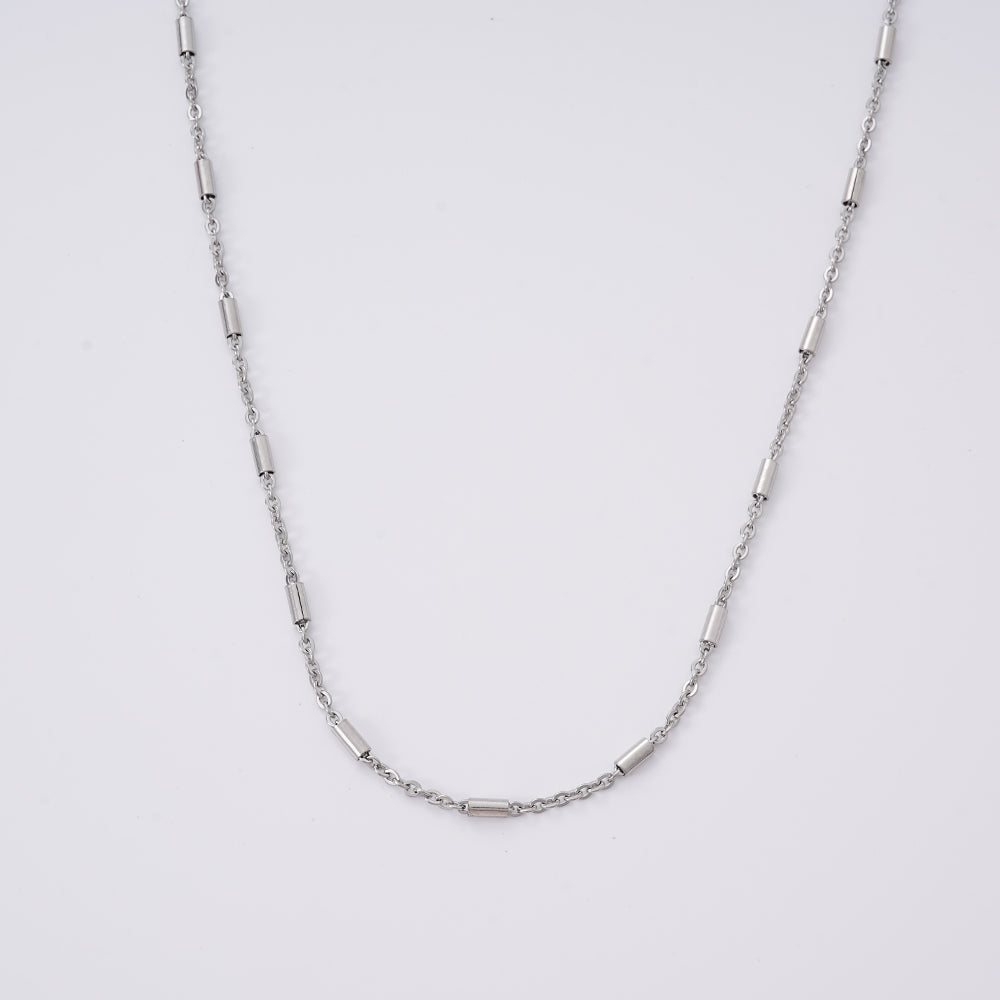 UIONEN Cylindrical Bar Chain Necklaces for Daily Wear & Layered Styling