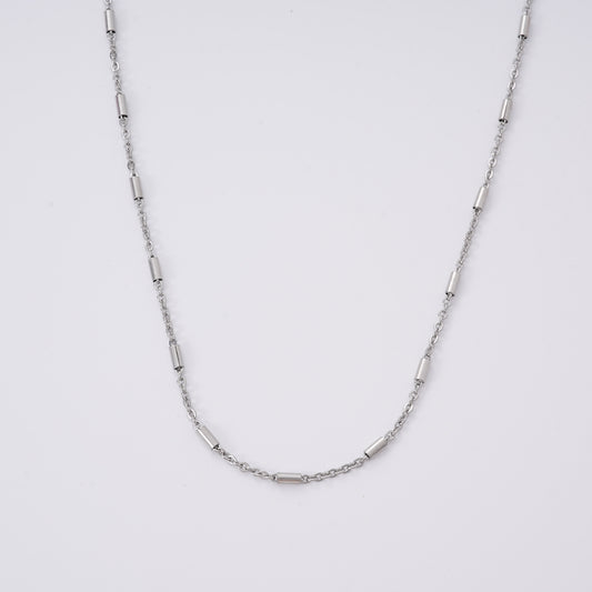 UIONEN Cylindrical Bar Chain Necklaces for Daily Wear & Layered Styling
