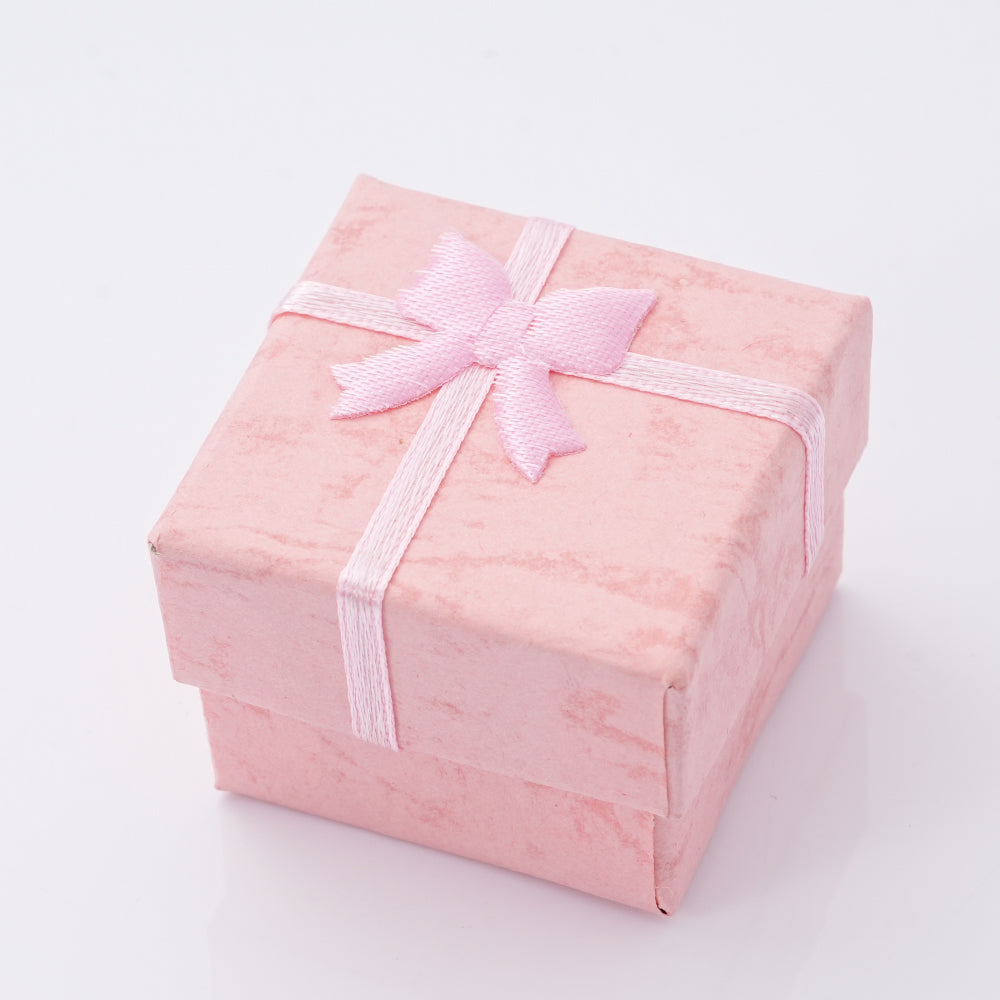 UIONEN Pink Bow Jewelry Cases Gift Boxes with Velvet Pouch