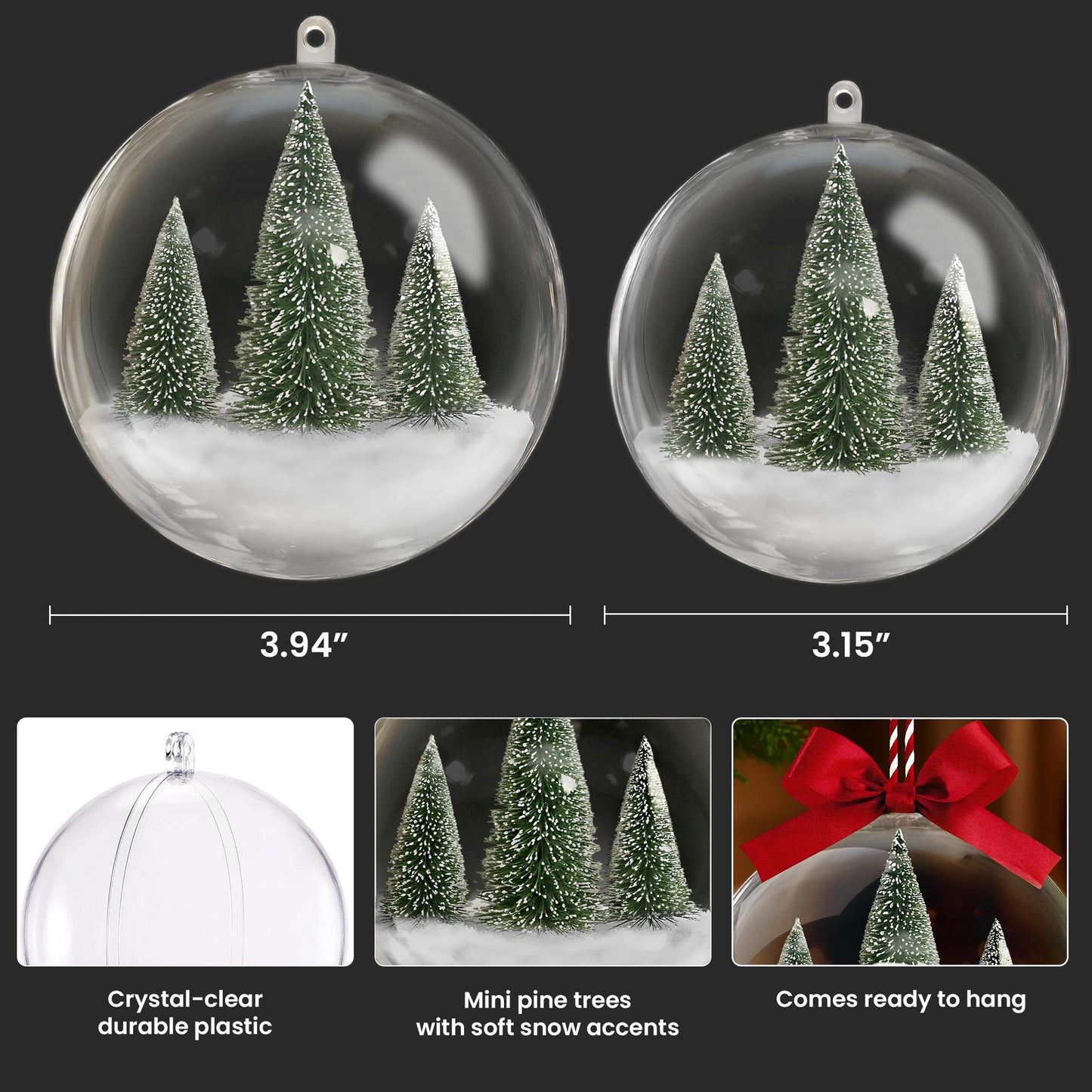 2025 Christmas Ornaments With Family Picture, Custom Family Photo - Personalized Acrylic Ball Ornament