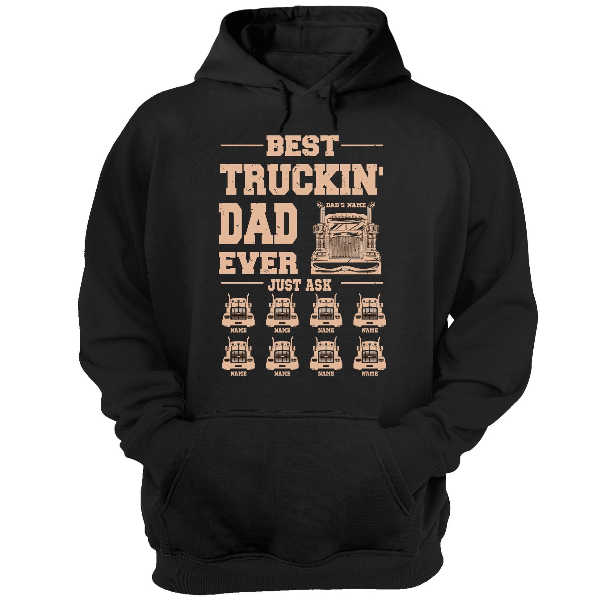 Best Truckin' Dad Ever Just Ask - Personalized Shirt