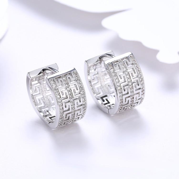 Thick Luxe Crystal Micro-Pav'e Huggie Hoop Earrings Set in Goldtone ITALY Design