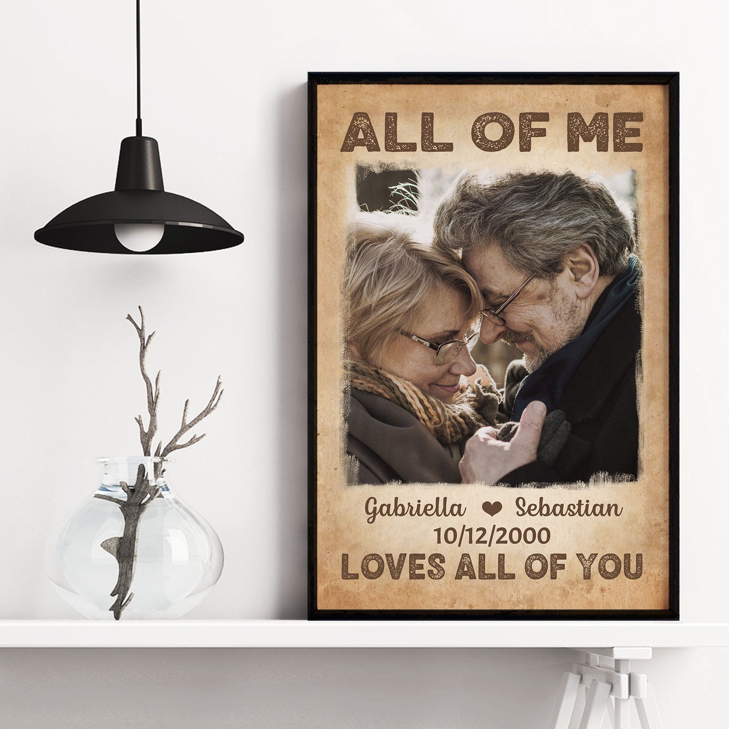 All Of Me Loves All Of You - Personalized Photo Poster/Wrapped Canvas