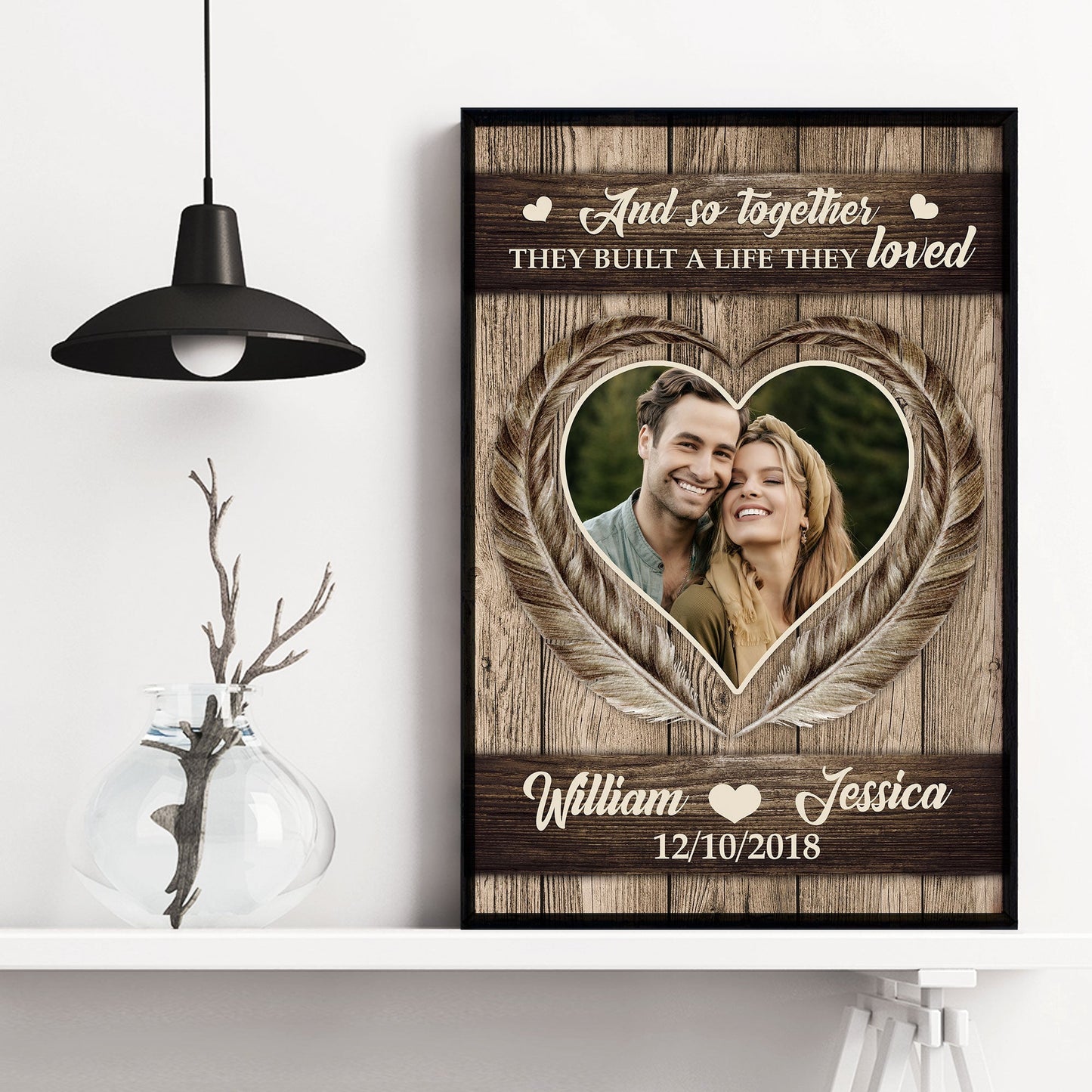 And So Together They Built A Life They Loved - Personalized Photo Poster/Wrapped Canvas