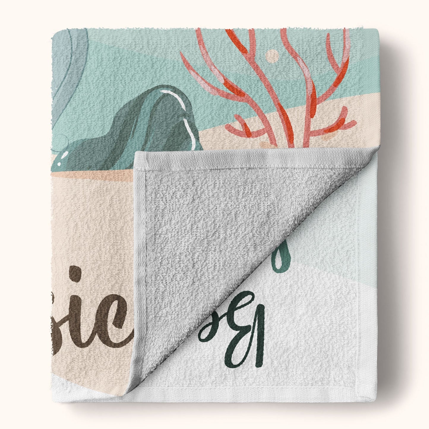 Be A Mermaid & Make Waves - Personalized Photo Beach Towel
