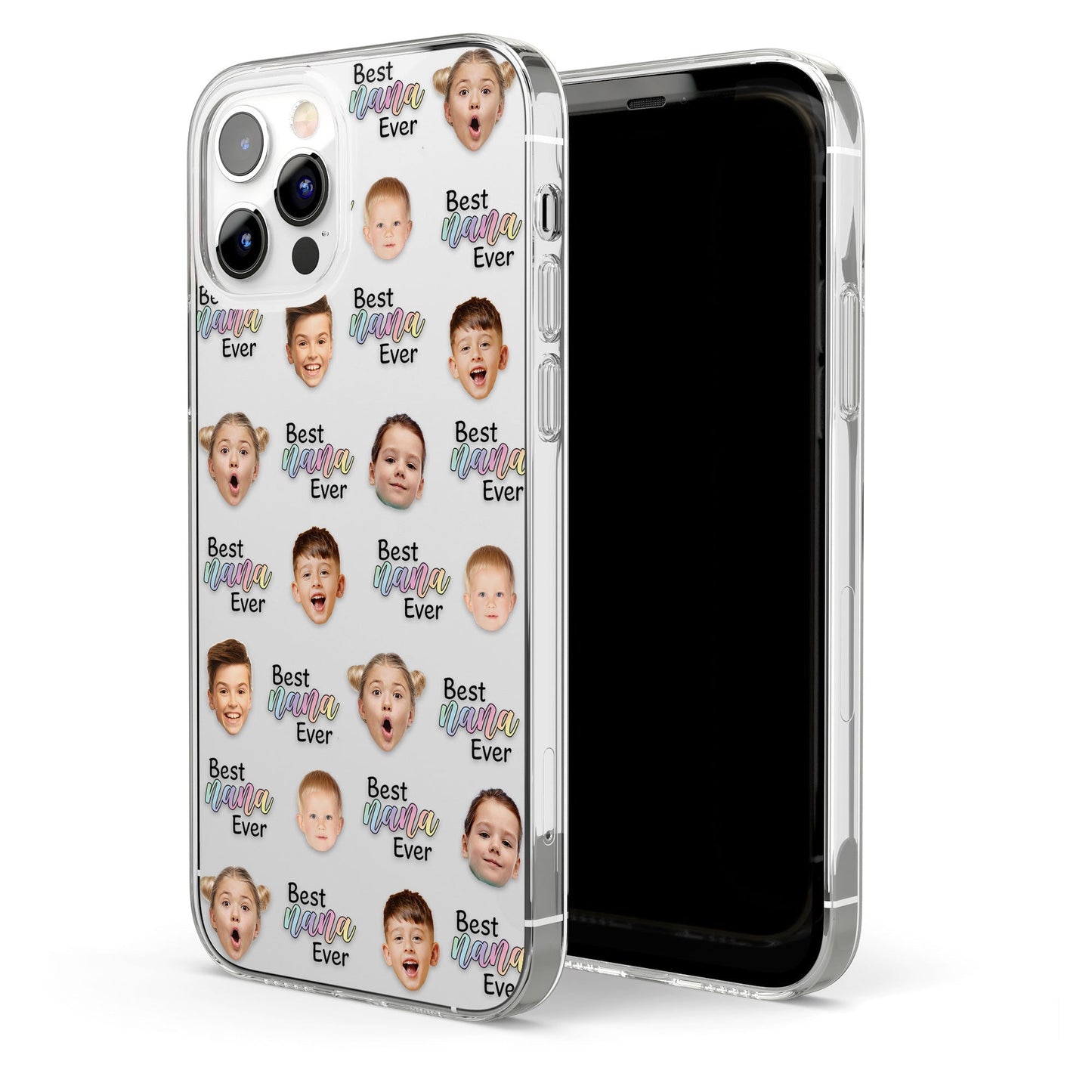 Best Grandma, Nana, Gigi, Mommy - Personalized Photo Clear Phone Case