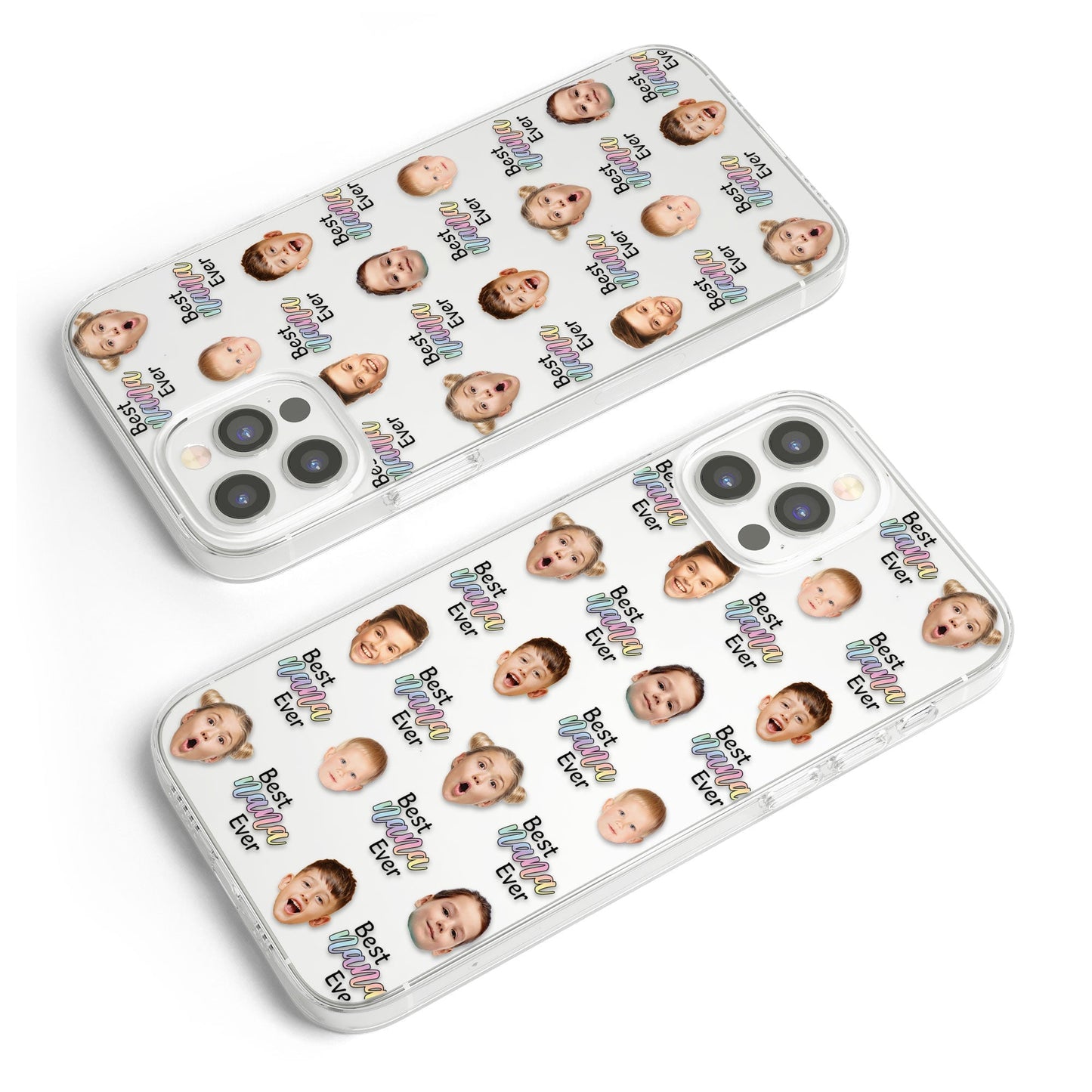 Best Grandma, Nana, Gigi, Mommy - Personalized Photo Clear Phone Case