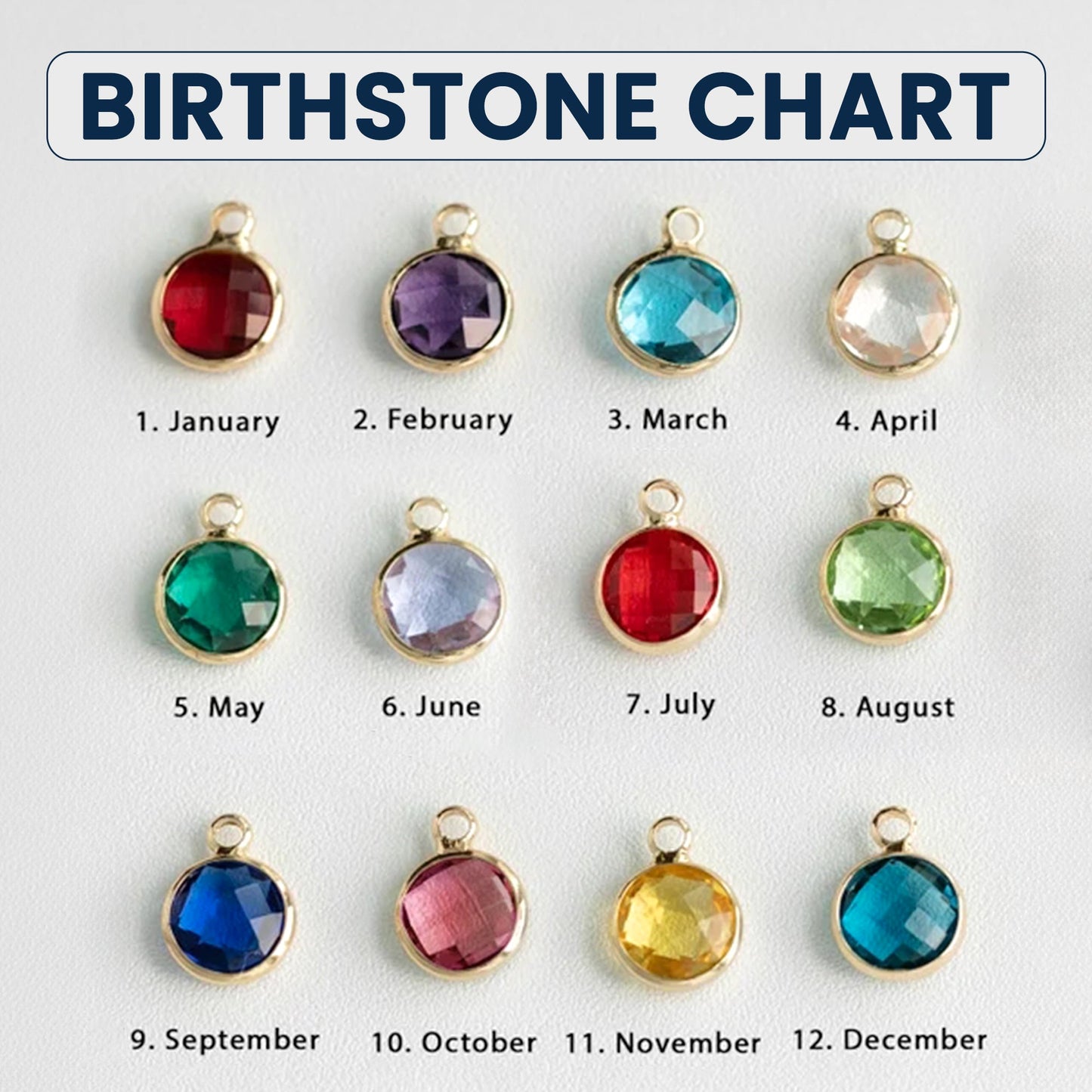 Birthday Gift For Mom Daughter Family Bridesmaid - Personalized Birthstone Necklace