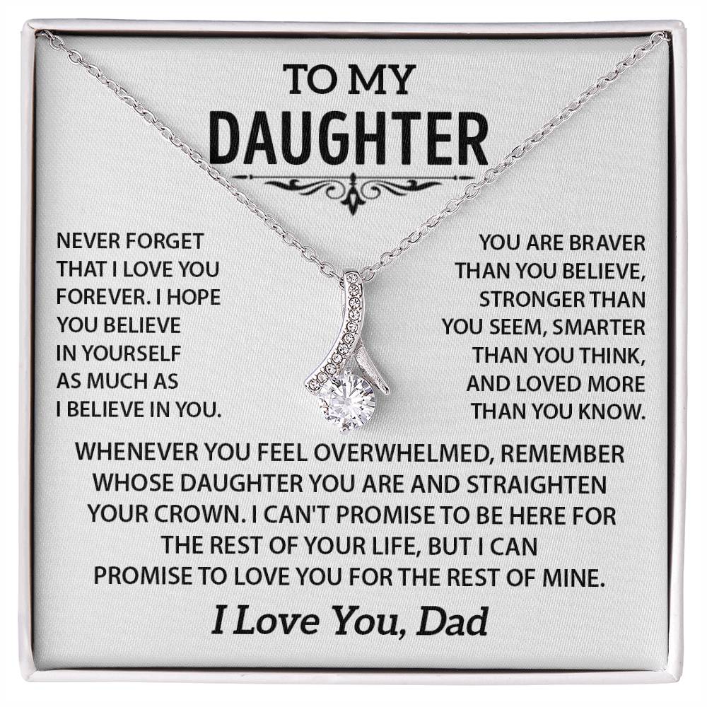 To my Daughter - Love pendant necklace