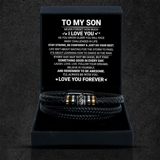 To my Son - I love you - bracelet
