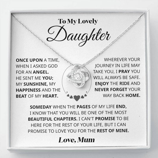 To my Daughter - Love knot necklace