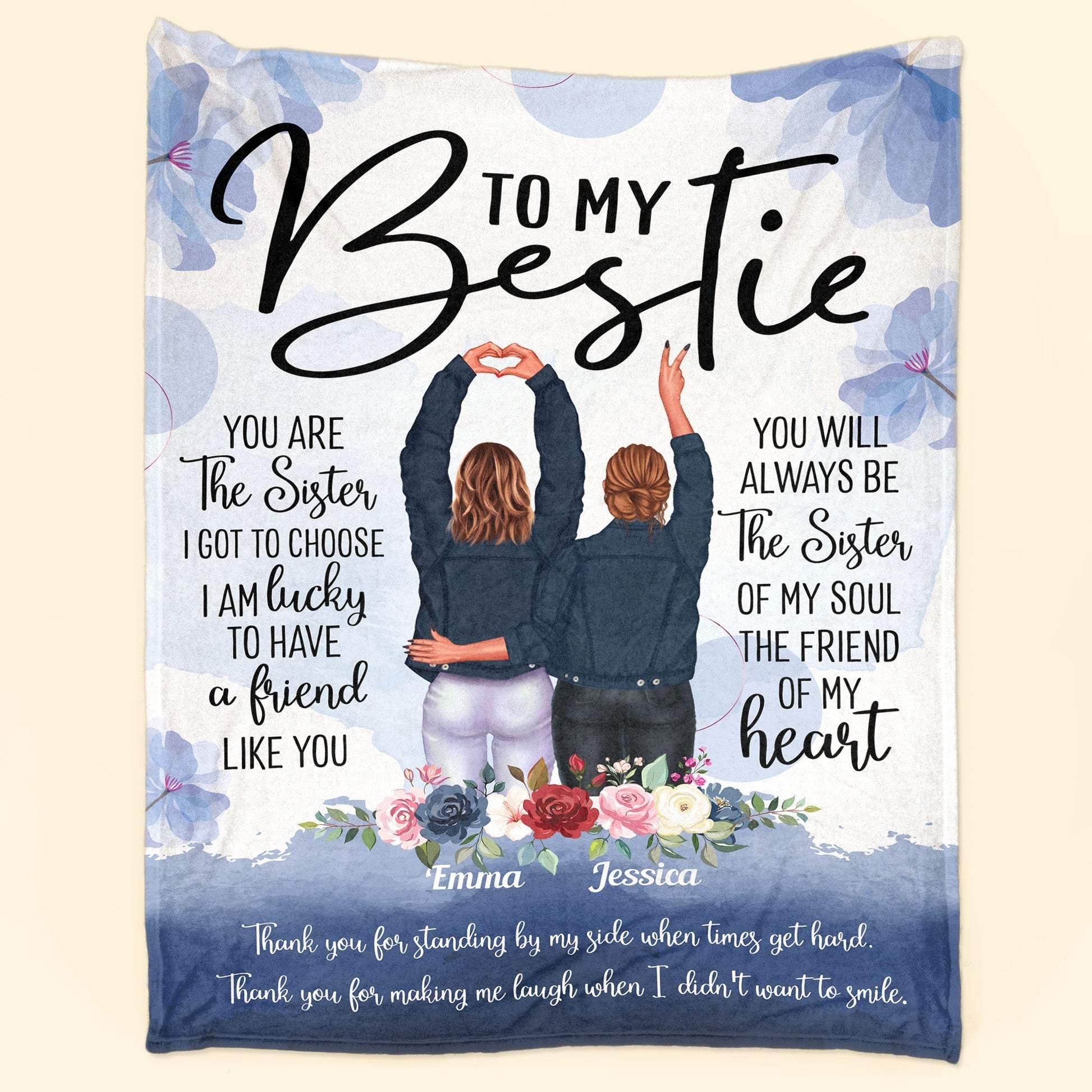 You Are The Sister I Got Choose - Personalized Friend Blanket