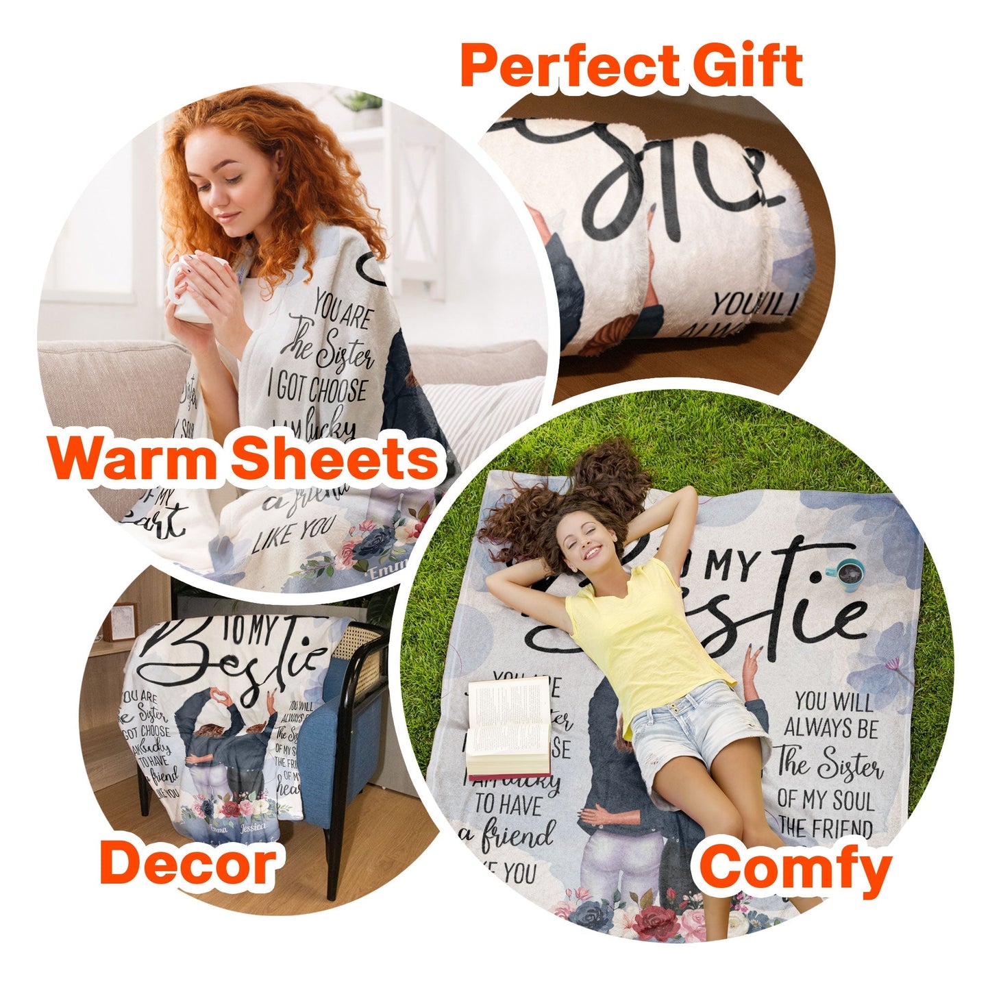 You Are The Sister I Got Choose - Personalized Friend Blanket