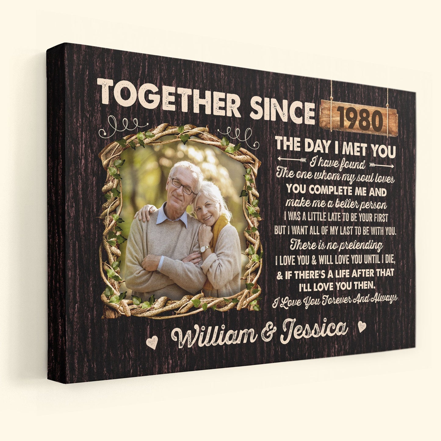 You Complete Me - Personalized Photo Poster/Wrapped Canvas
