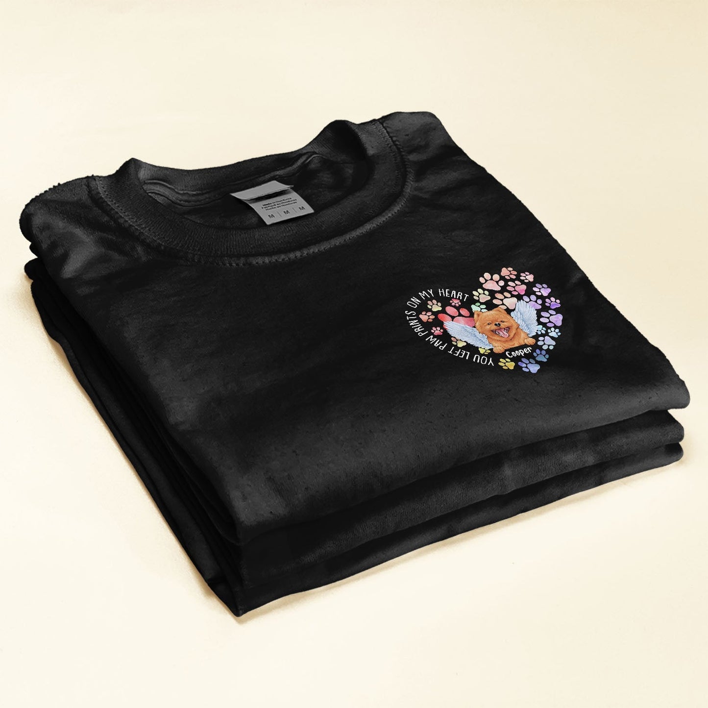 You Left Paw Prints On My Heart - Personalized Shirt