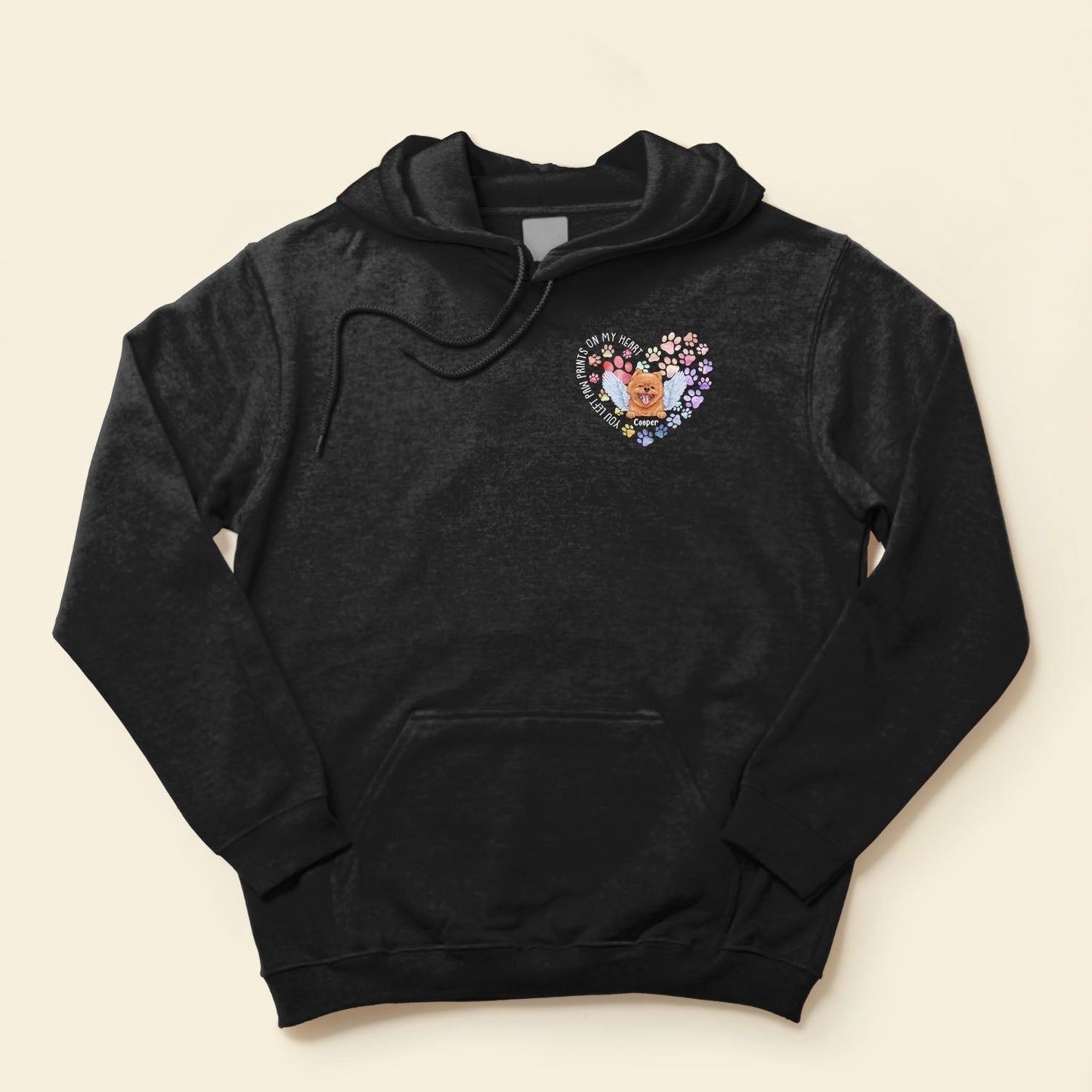 You Left Paw Prints On My Heart - Personalized Shirt