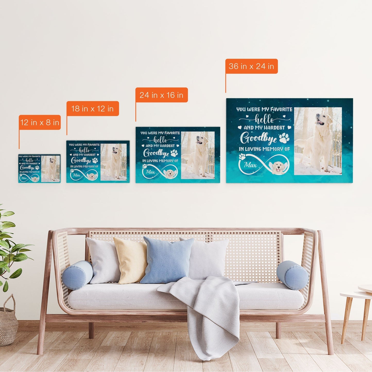 You Were My Favorite Hello And Hardest Goodbye - Personalized Poster/Wrapped Canvas