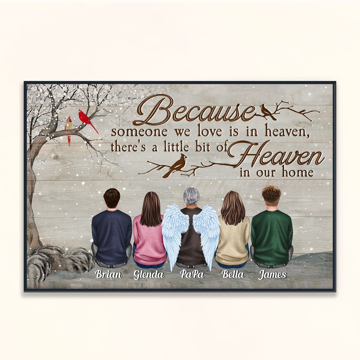 You Were One Of A Kind - Personalized Poster - Christmas Gift Memorial Poster For Family, Remembrance - Family Sitting