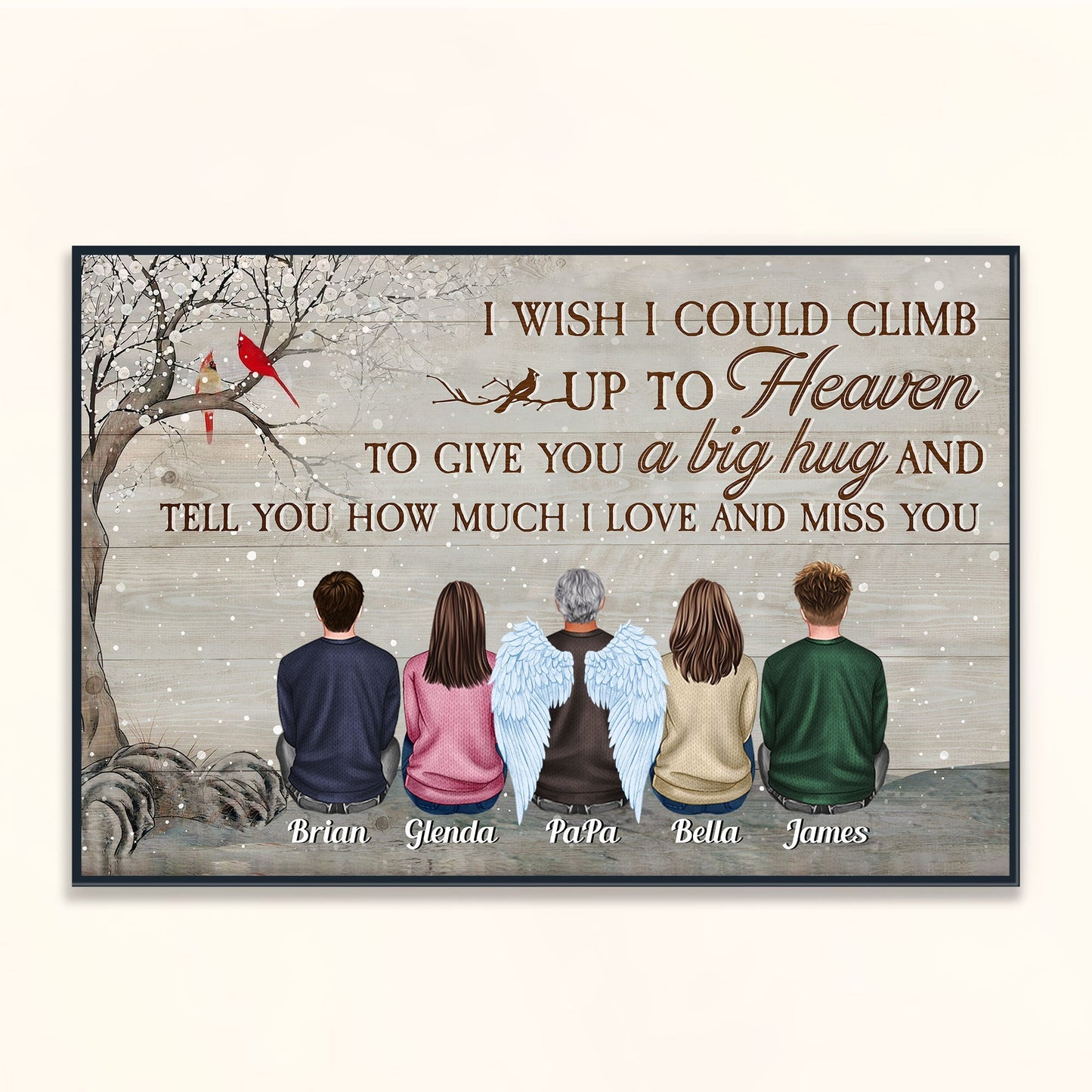You Were One Of A Kind - Personalized Poster - Christmas Gift Memorial Poster For Family, Remembrance - Family Sitting