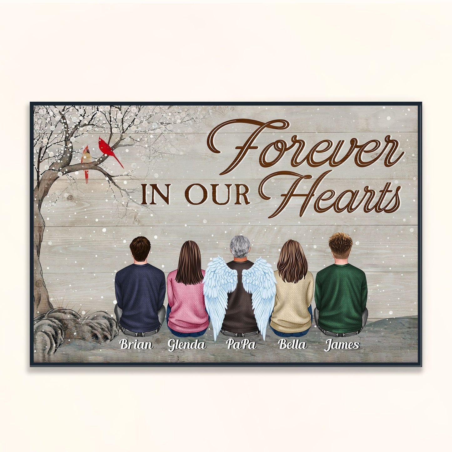 You Were One Of A Kind - Personalized Poster - Christmas Gift Memorial Poster For Family, Remembrance - Family Sitting
