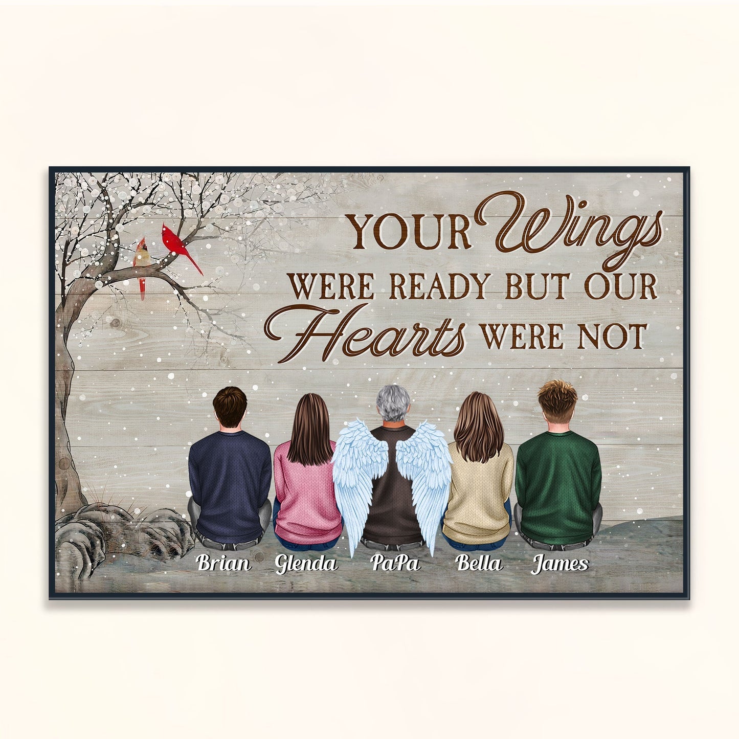 You Were One Of A Kind - Personalized Poster - Christmas Gift Memorial Poster For Family, Remembrance - Family Sitting