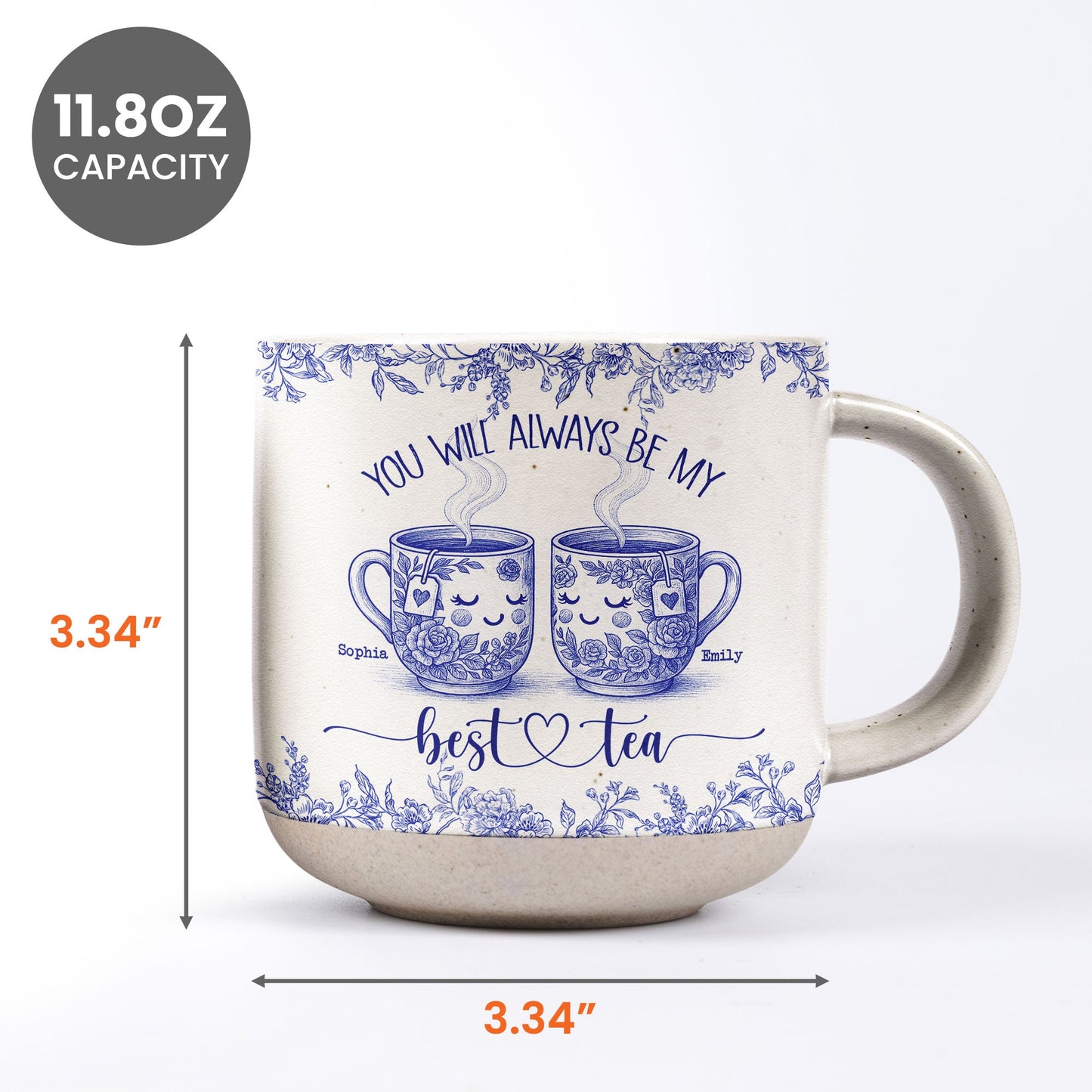 You Will Always Be My Best Tea - Personalized Pottery Mug