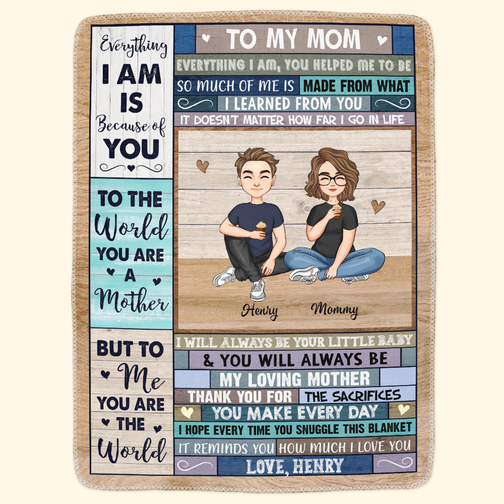 You Will Always Be My Loving Mother - Personalized Mom Blanket