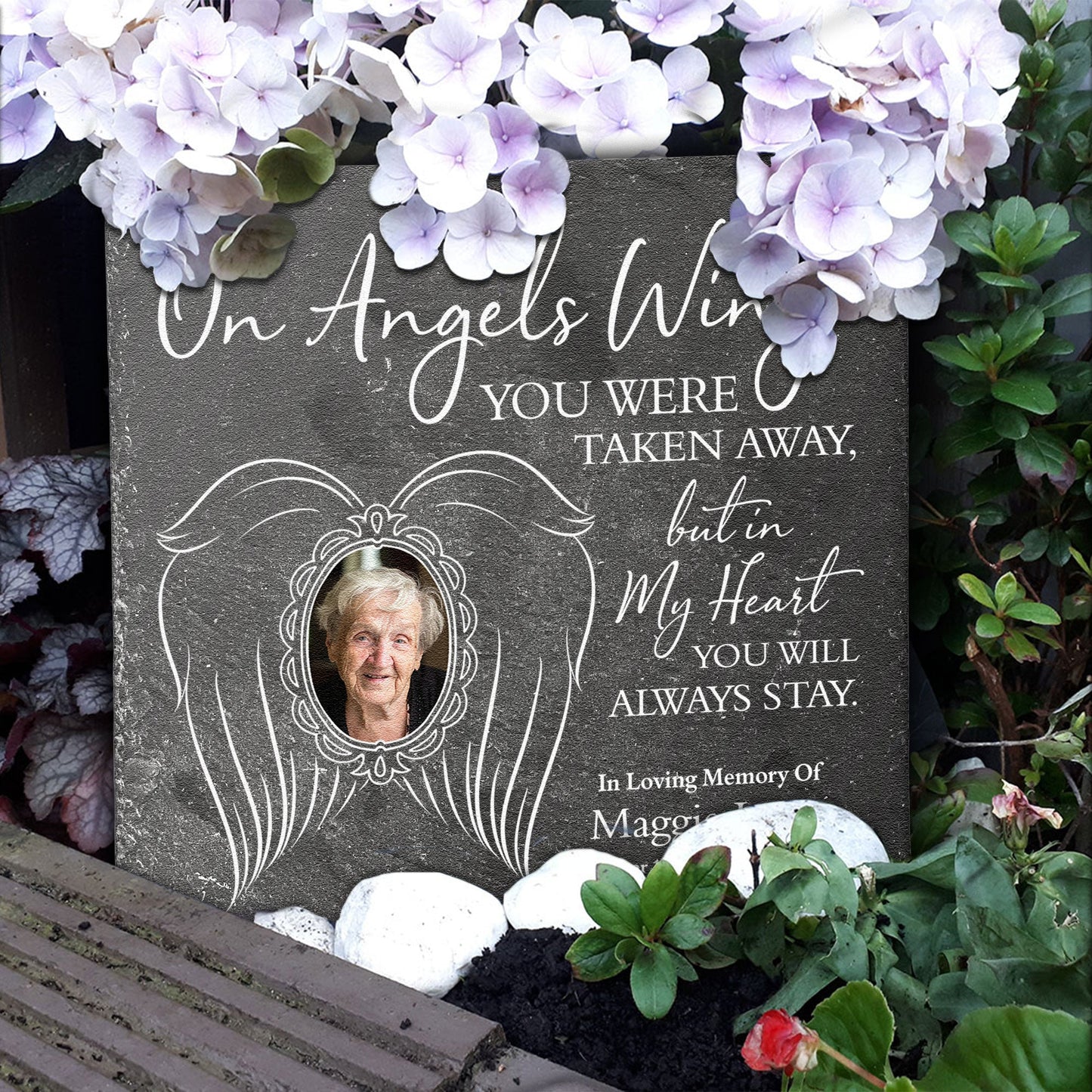You Will Always Stay - Personalized Memorial Garden Stone - Memorial Gift For Family, Remembrance, Grief Gift, Sympathy Gift