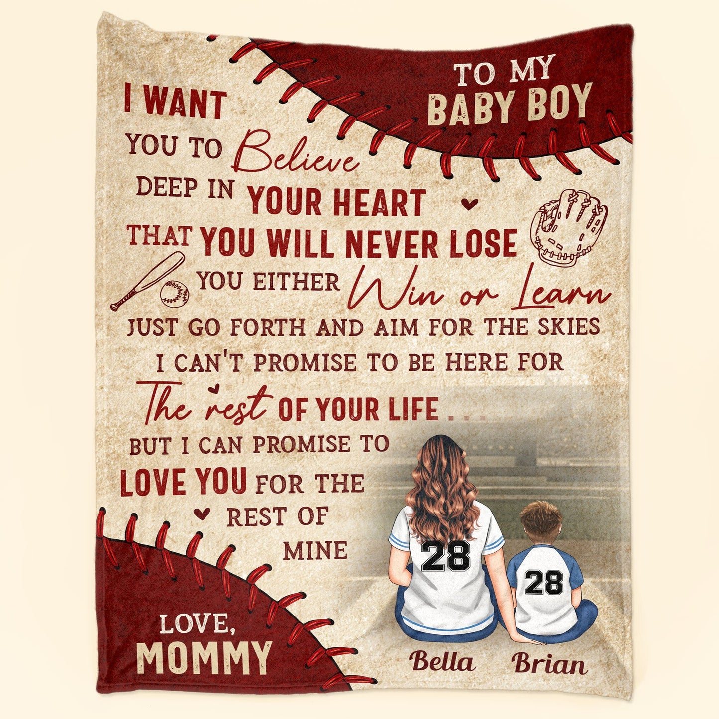 You Will Never Lose - Personalized Blanket